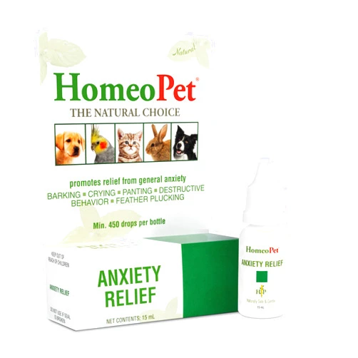 HomeoPet Anxiety Relief Medicine for Pets, Natural Anxiety Relief for Dogs and Cats, Cat and Dog Calming Medicine, 15 Milliliters