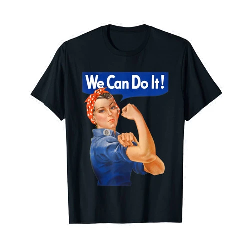Great Paintings Designs We Can Do It Rosie The Riveter, Feminist | WWII Rosey Rosy T-Shirt