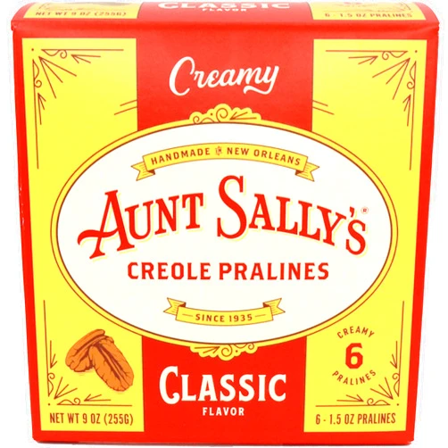 Aunt Sally's Creamy Classic Pralines – Aunt Sally's Pralines – 6 count box