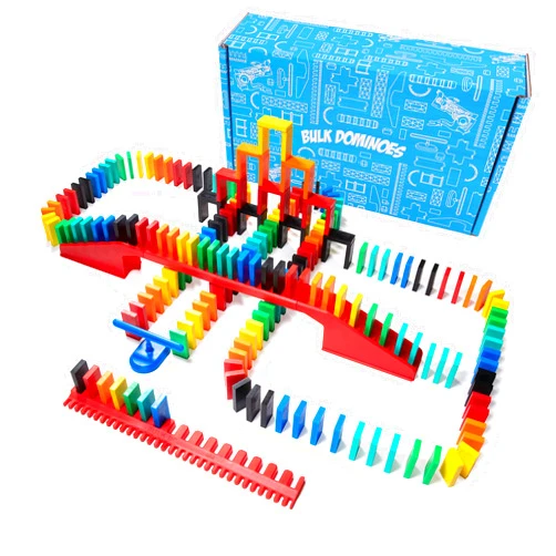 Bulk Dominoes Pro-Domino Kit | Dominoes Set, STEM STEAM Small Toys, Family Games for Kids, Toys, Building, Toppling, Chain Reaction Sets (Starter)