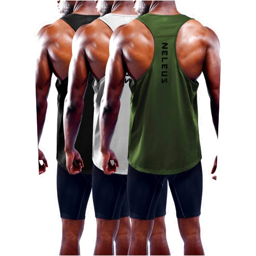 NELEUS Men's Workout Running Tank Top Sleeveless Gym Athletic Shirts