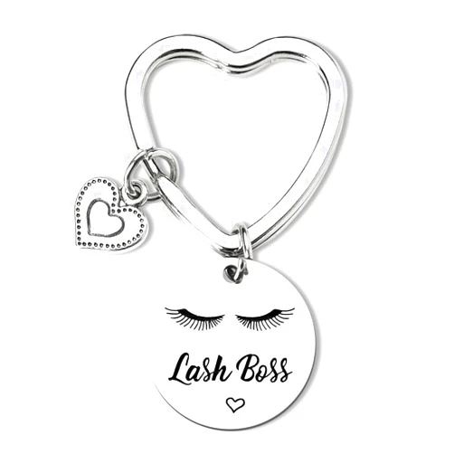 MXXGMYJ Lash Boss Keychain Beautician Gifts for Women Best Friend Party Esthetician Supplies Lash Tech Artist Birthday Supplies Gift for Daughter Sister Girlfriend Christmas Gifts Cosmetologist Accessories