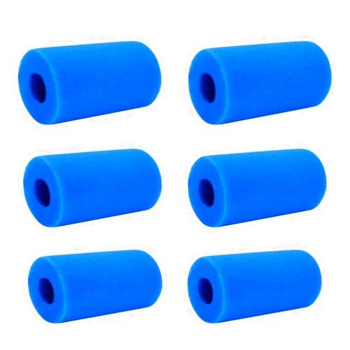 Kakina CMSX 6PCS Pool Filter Sponge for Type A Pool Pump Reusable Washable Swimming Pool Filter Cartridge Foam Replacement Pool Cleaner Pool Filter Sponges for above Ground Pool Hot Tub Spa Cleaning