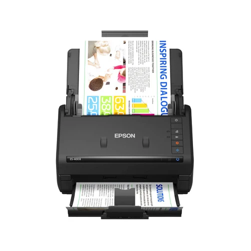 Epson Workforce ES-400 II Color Duplex Desktop Document Scanner for PC and Mac, with Auto Document Feeder (ADF) and Image Adjustment Tools, ES-400 II