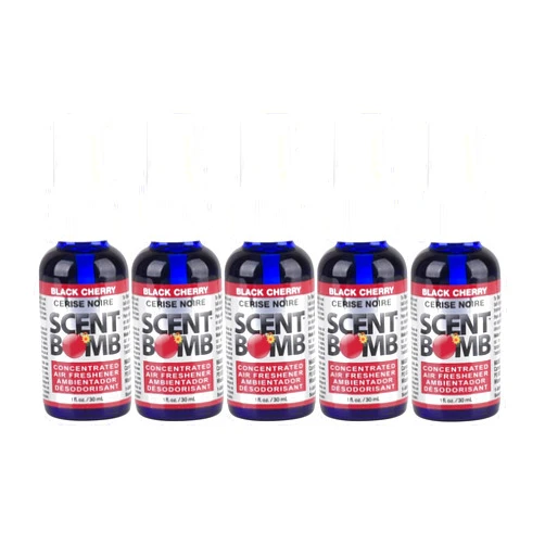 Scent Bomb Super Strong 100% Concentrated Air Freshener - 5 PACK (Black Cherry)