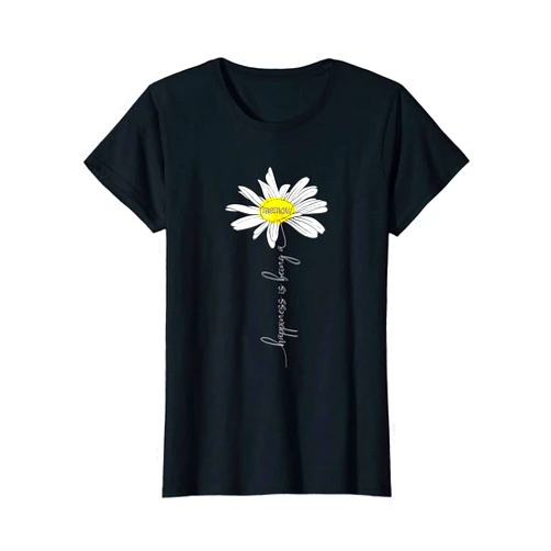 Happiness Is Being A Memaw Cute Mothers Day Shirt Womens Happiness Is Being A Memaw Daisy Tshirt Mother's Day Gifts T-Shirt