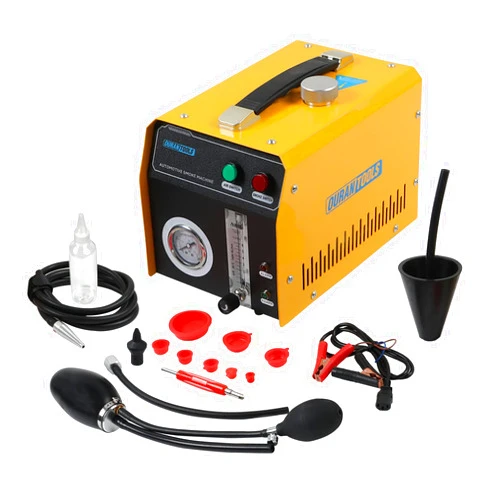 OURANTOOLS Automotive EVAP Machine Leak Detector, DC12V Fuel Pipe Leak Tester with Flowmeter Display Dual-Modes for All Autos