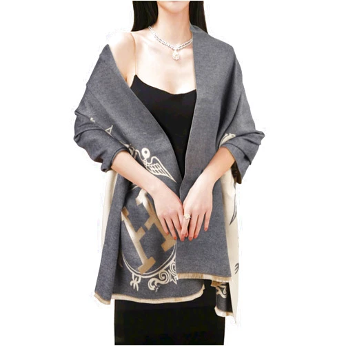 EXTREE Scarfs for Women Pashmina Silky Shawl Wrap for Evening Dressing Blanket Open Front Poncho Cape