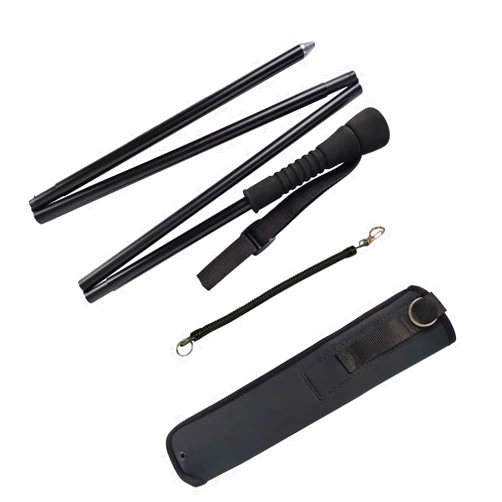 EUPHENG Aventik Fold-able Wading Staff Self-Adjustable Locking System New Safe No Need to Adjust Center Core with Neoprene Pouch Fly Fishing Wading Stick