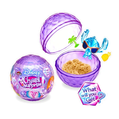 Cra-Z-Art Disney Crystal Surprise Series 1, Color Change Mini Crystal Figures with Activity Compound, Collectible Blind Bag Inspired Crystal Figures, Kids Toys for Ages 3 and Up