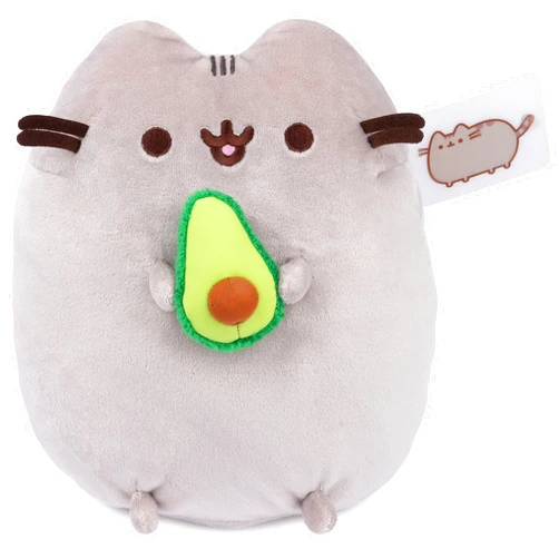 GUND Pusheen Snackable Avocado Plush, Stuffed Animal for Ages 8 and Up, 9.5”, Gray