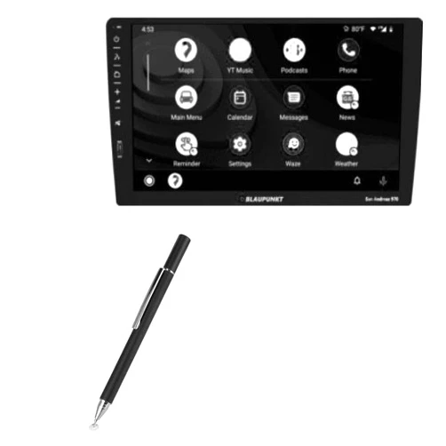 BoxWave Stylus Pen Compatible with Blaupunkt SAN Andres 970 (9 in) - FineTouch Capacitive Stylus, Super Precise Stylus Pen - Jet Black