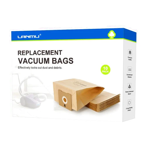 LANMU 10 Pack Vacuum Bags Compatible with Bissell Zing 4122, 2154A, 2154W, 2154, 4122D, 1668, 1668C, 1668W, 1608, 2154C Canister Vacuum, Replacement Part Number 2138425