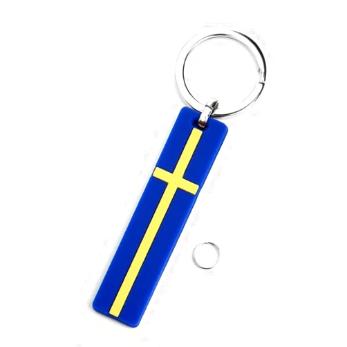 Winluu Swedish Flag Keychain Emblem Badge Luxury Key Ring Keychains For XC40 XC60 XC70 XC80 XC90 V40 S80 S90 C30 C60 Keyring Chain,Swedish Flag Emblem Keychain,Blue Yellow 3.15X0.7in