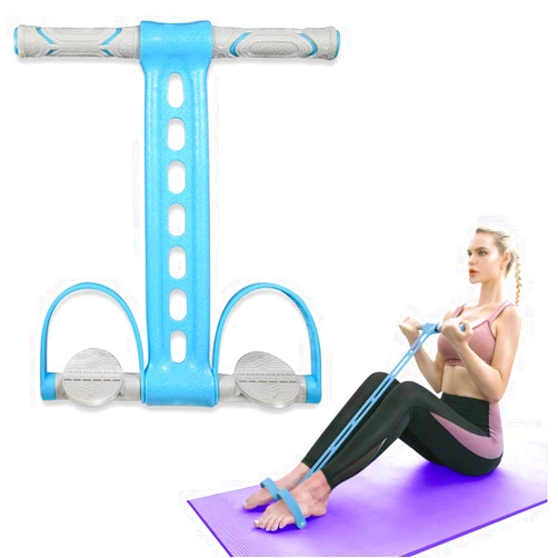 AIKOTOO Yoga Pedal Resistance Band Elastic Pull Rope Fitness Sit-up Exercise Equipment at Home Gym Arm Abs Workout Equipment Leg Stretching Equipment