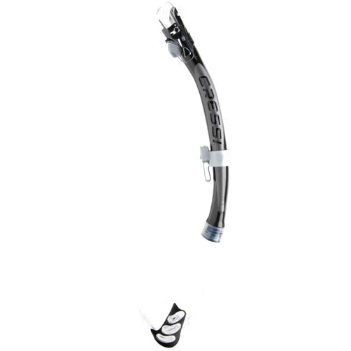 Cressi Foldable Adult Dry Snorkel for Scuba Diving, Snorkeling - Alpha Ultra Dry Made in Italy