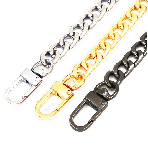 DaNaRaa 3 Pieces Handbag Chain Straps Bag Strap Replacement Metal Purse Clutches Handles in 15.7 Inches Length for Purse Handbags DIY Crafts