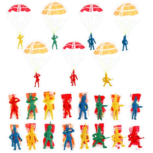 Manmel 40PCS Parachute Toy, Outdoor Flying Toy for Kids 3 4 5 6 7 8 9, Mini Paratroopers Army Parachute Flying Throwing Outside Toys for Toddlers, Boys, Girls, Party Favors, Goodie Bag Stuffers