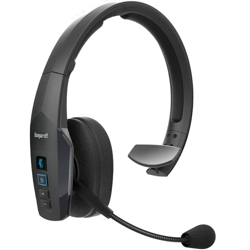 BlueParrott B450-XT Noise Canceling Bluetooth Headset for Android, iOS, Mac, Windows Bundle with Blucoil Headphones Carrying Case