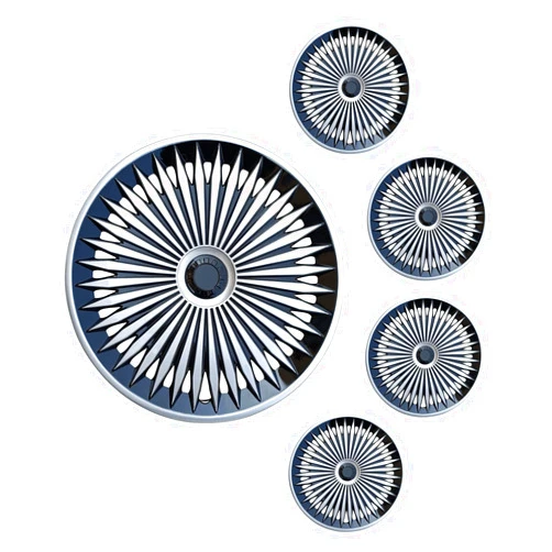 Aiqiying Hubcap Wheel Cover Replacement R17 Hub Caps Universal Wheel Rim Cover ABS Material Exterior Accessories for Car Truck SUV -Set of 4