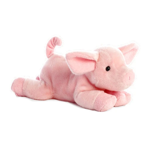 Aurora® Adorable Flopsie™ Pickles Piglet™ Stuffed Animal - Playful Ease - Timeless Companions - Pink 12 Inches