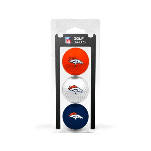 Team Golf NFL Regulation Size Golf Balls, 3 Pack, Full Color Durable Team Imprint