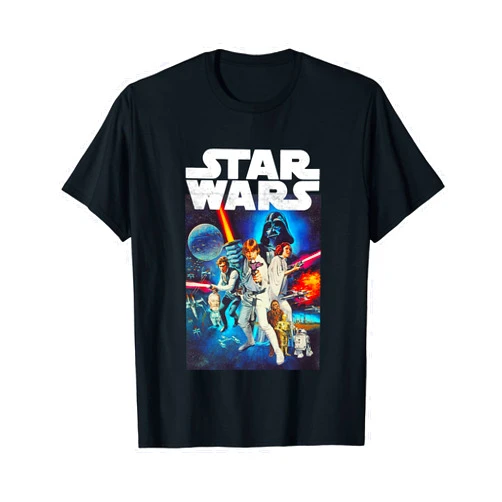 Star Wars Vintage Cast Poster Disney+ T-Shirt