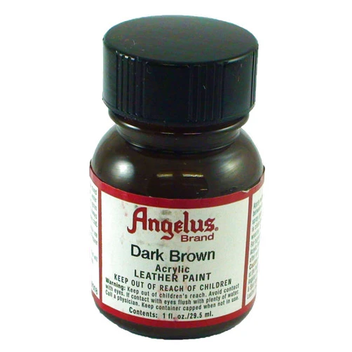 Angelus Dark Brown Acrylic Leather Paint 1oz