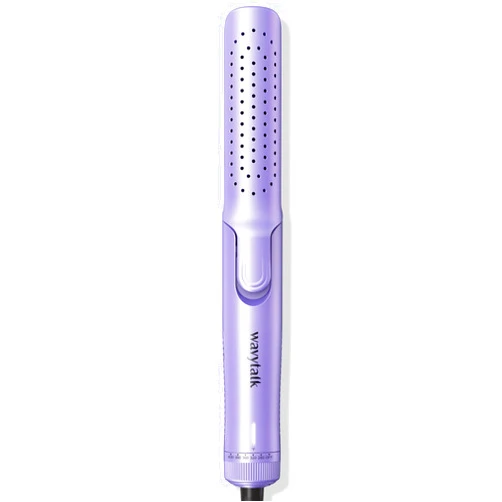 Wavytalk Airflow Styler Curling Iron with 360° Cooling Air, Hair Straightener and Curler 2 in 1, Adjustable Temp. for All Hair Types, Lock in Curls Quicker, Dual Voltage, Purple