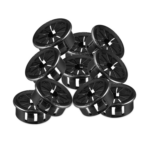 OhLectric Snap Bushing With Shutter - Plastic Snap Bushing for Hole with 0.81
