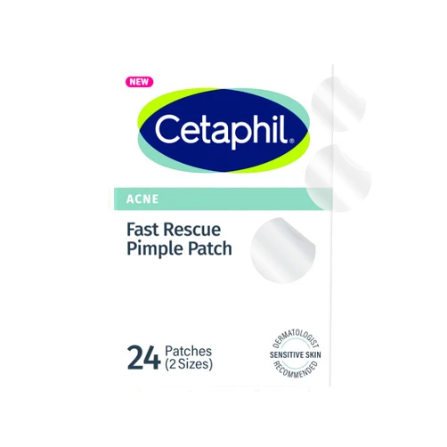 Cetaphil Acne Patches, Pimple Patches for Sensitive Skin, Formulated with Salicylic Acid, CICA, and Heartleaf Extract for Emerging Pimples, Visible Results in 6 Hours, 24 Count