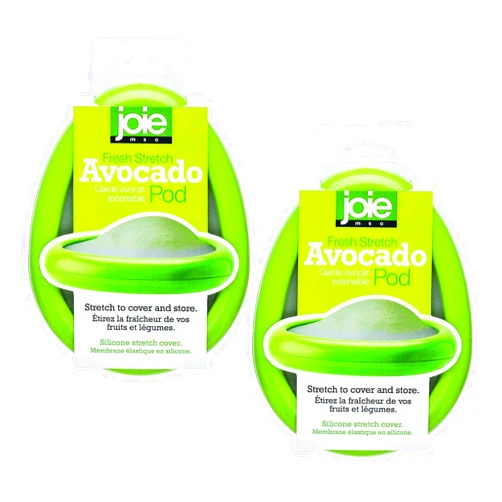 Joie Avocado Stretch Pod, Keep Avocadoes Fresh Longer, Refrigerator Storage, Produce Organization, Green, Pack of 2