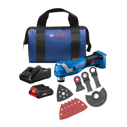 BOSCH GOP18V-34B14 18V Brushless StarlockPlus® Oscillating Multi-Tool Kit with (1) CORE18V® 4 Ah Advanced Power Battery