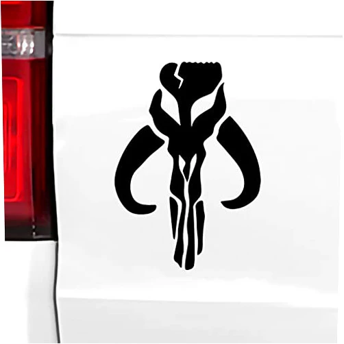 Valiant Collections – Bounty Hunter Mandalorian Sticker – Vinyl Decal for Car & Van – Indoor & Outdoor use for Long Lasting – Waterproof Stickers for Waterbottle & Laptop – Removable Sticker – VC 398