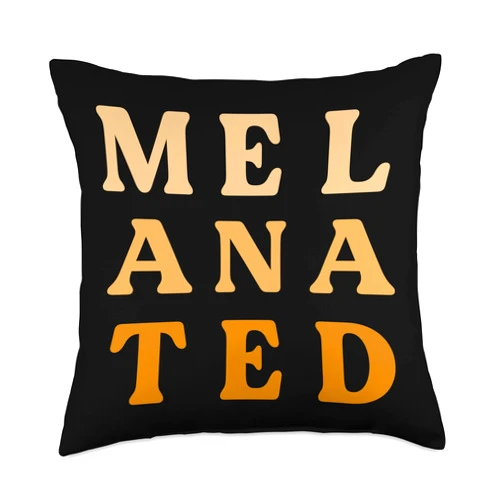 Pride And Power Co Melanated Proud Black Women Brown Sugar Babe Melanin Poppin Throw Pillow, 18x18, Multicolor
