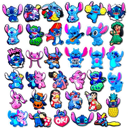 Shiomay 35Pcs Cartoon Shoe Charms for Croc Clog Sandals Bracelets Decoration, Cute Charms for Party