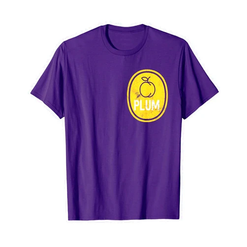 Plum Halloween Costume Pocket Plum Funny Easy Lazy DIY Halloween Costume Fruit T-Shirt