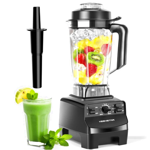 KEENSTAR Blenders for Kitchen, Professional 1450W Countertop Blender for Crush Ice, 68Oz Blender for Smoothies, 10 Speed Control, BPA-Free Container, 8 Titanium Stainless Steel Blade for Frozen Fruit, Veggies