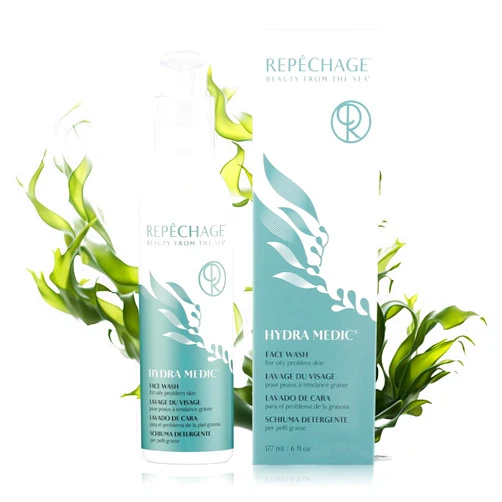Repechage Hydra Medic Gentle Exfoliating Face Wash - 6 fl oz Daily Foaming Gel Facial Cleanser for Oily Skin | Salicylic Acid Cleanser for Acne Prone Skin - Suitable for Both Men & Women