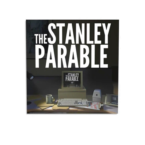DMKJHAJ The Stanley Parable Cool Poster Canvas Wall Art Posters For Room Aesthetic And Decor Canvas Painting Wall Art Poster for Bedroom Living Room Decor 20x20inch(50x50cm)