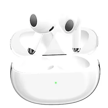 LBZJ Wireless Earbuds Bluetooth 5.0 Noise Cancelling 3D Stereo Headphones with Mini Charging Case Smart Touch Control Ear Buds Earpods Air Buds in-Ear Ear Buds for iPhone/iOS/Android White