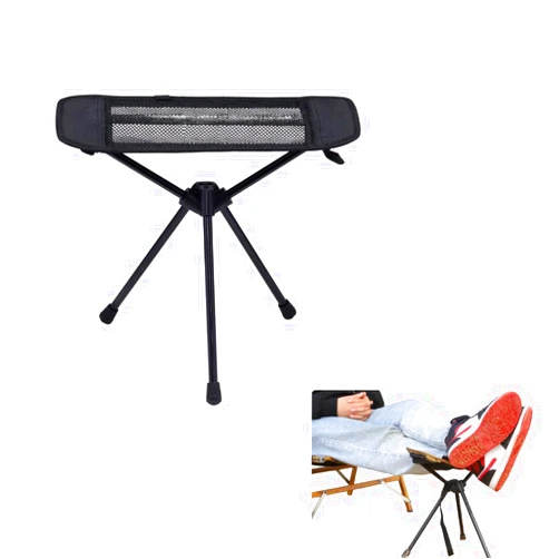 NIVERCE Universal Camping Chair Foot Rest - Folding Leg Rest for Outdoor, Foot Rest Under Desk at Home/Office & Foot Rest for Air Travel, Adjustable Height Sturdy Camp Footstool for Beach, Picnic, Hammock