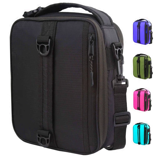 GOWRAPS Insulated Lunch Bag For Kids Women Men-Black Lunchbox For Adults With Strap Small Insulated Lunch Box For Work School Rectangle lunch Boxes Expandable-Black