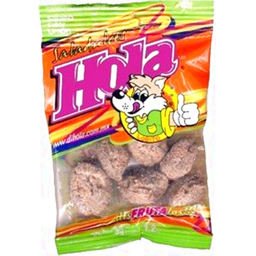 HOLA Saladitos Limon Saladulces Hola Lobito Lemon Flavored Salted Apricot