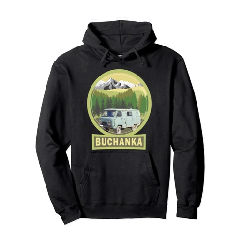 UAZ Buchanka 452 Offroad Adventure Geländewagen Buchanka Bukhanka UAZ 452 2206 Minivan Camping Pullover Hoodie