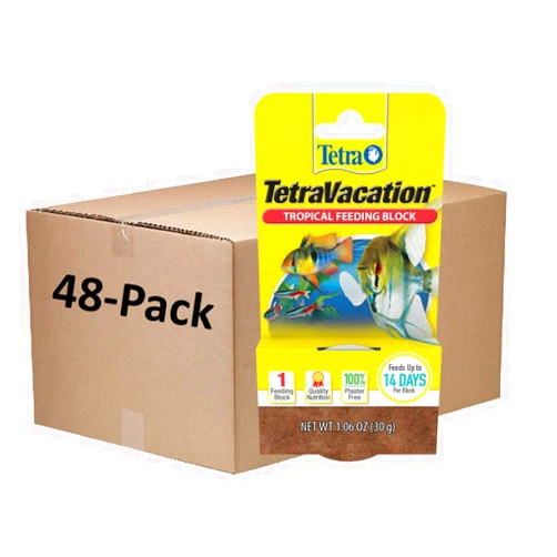 Tetra 77150 Tropical 48 Count Vacation Gel Feeder Block, One Size (Pack of 48)