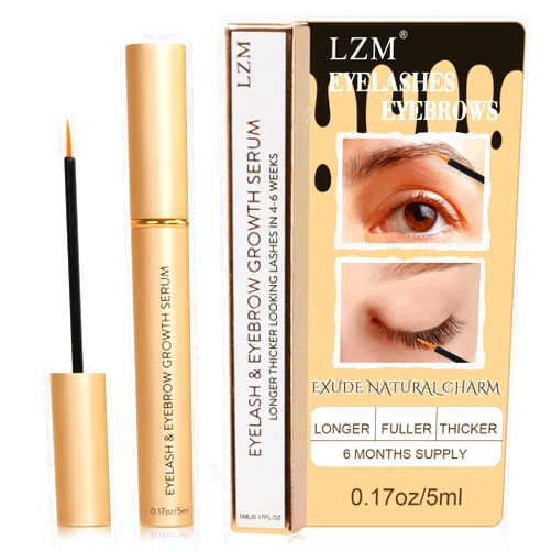 LZM Serum for Eyelash Growth and Thickness, Eyebrow Enhancer, Advanced Formula for Longer, Fuller and Thicker Looking Natural Lashes, 1 Fl Oz