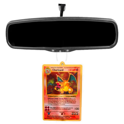 JDIRECT Orange Anime Dragon Playing Card Car Decor Air Freshener Black Ice Scented, 1 Count (Pack of 1)