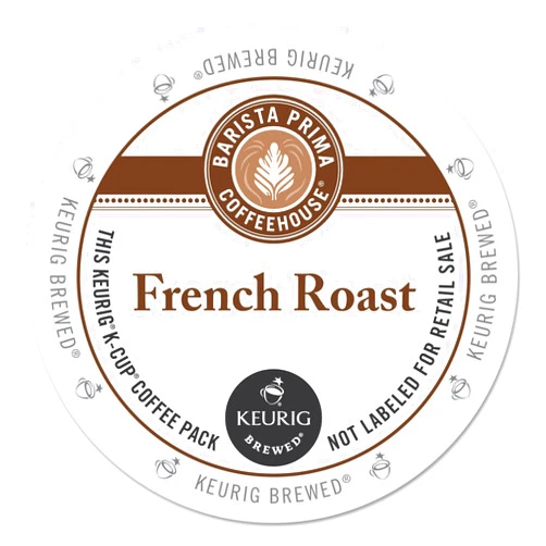 Barista Prima Coffeehouse 6611 French Roast K-Cups Coffee Pack, 24/box