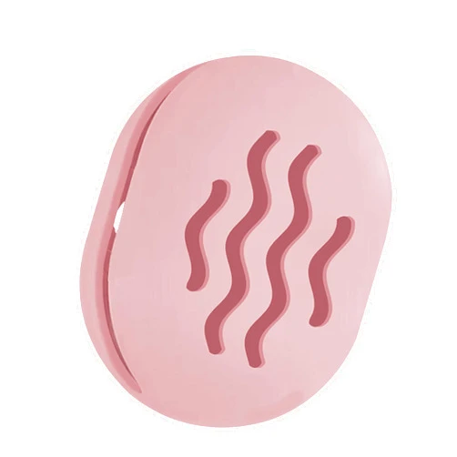 TIKIUKI Makeup Sponge Holder,Travel Make up Sponges Organizer,Silicone Shatterproof Make Up Sponge Case,Breathable makeup sponge case, suitable for business or travel（Pink）